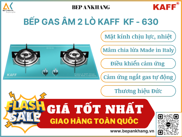 Bếp gas âm 2 lò KAFF  KF - 630 - Thương hiệu Đức